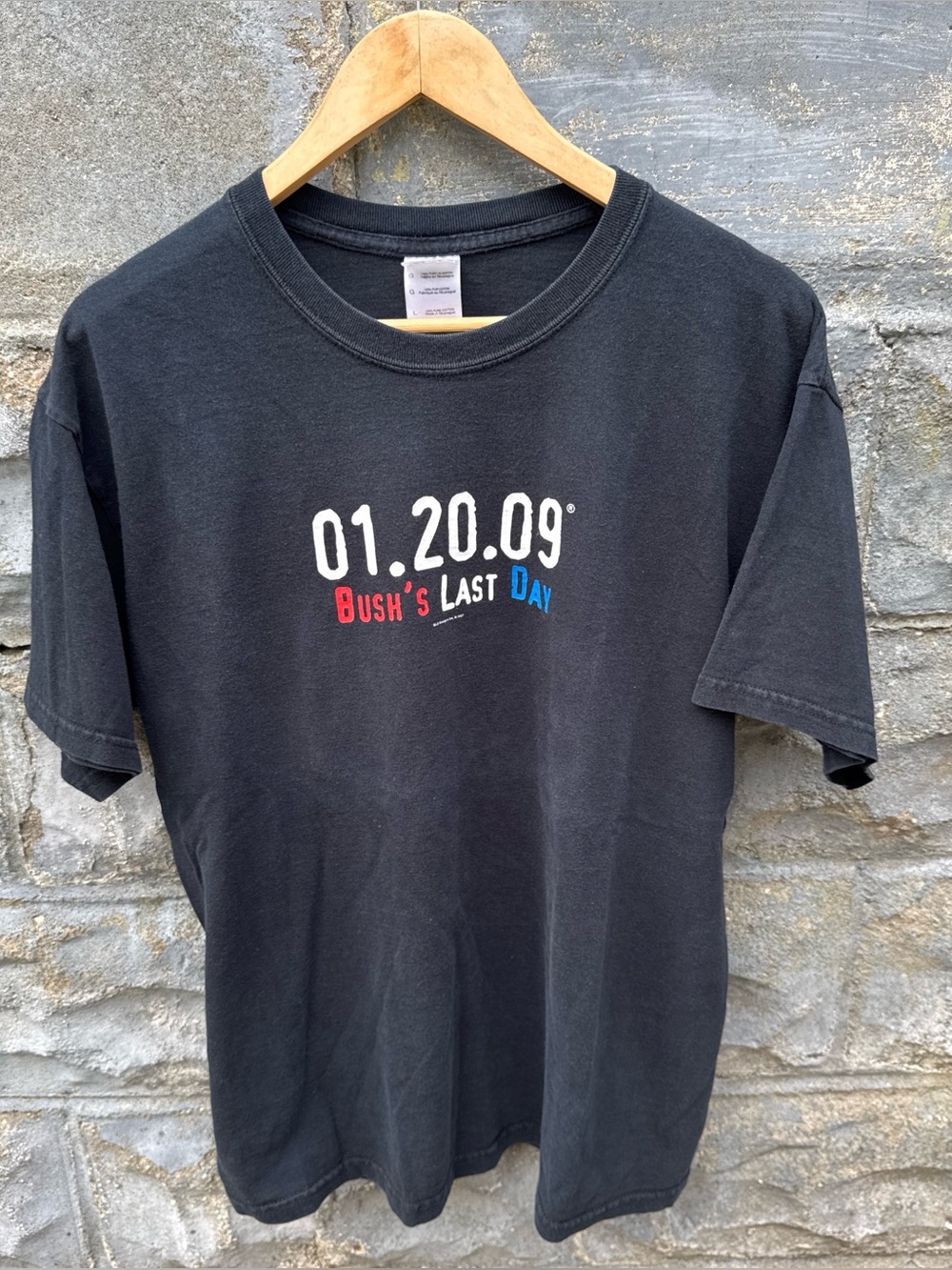 Vintage George Bush T Shirt Large Y2K Politics Democrat Republican